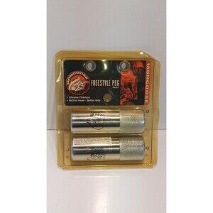 Mongoose Freestyle Bike BMX Chrome Finish Pegs 3/8 Axle